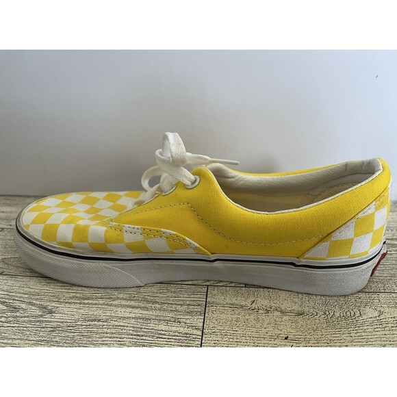 VANS Old Skool Yellow Checkerboard Skateboard Sneakers US Men 4.5 Women 6.0 - Picture 10 of 12